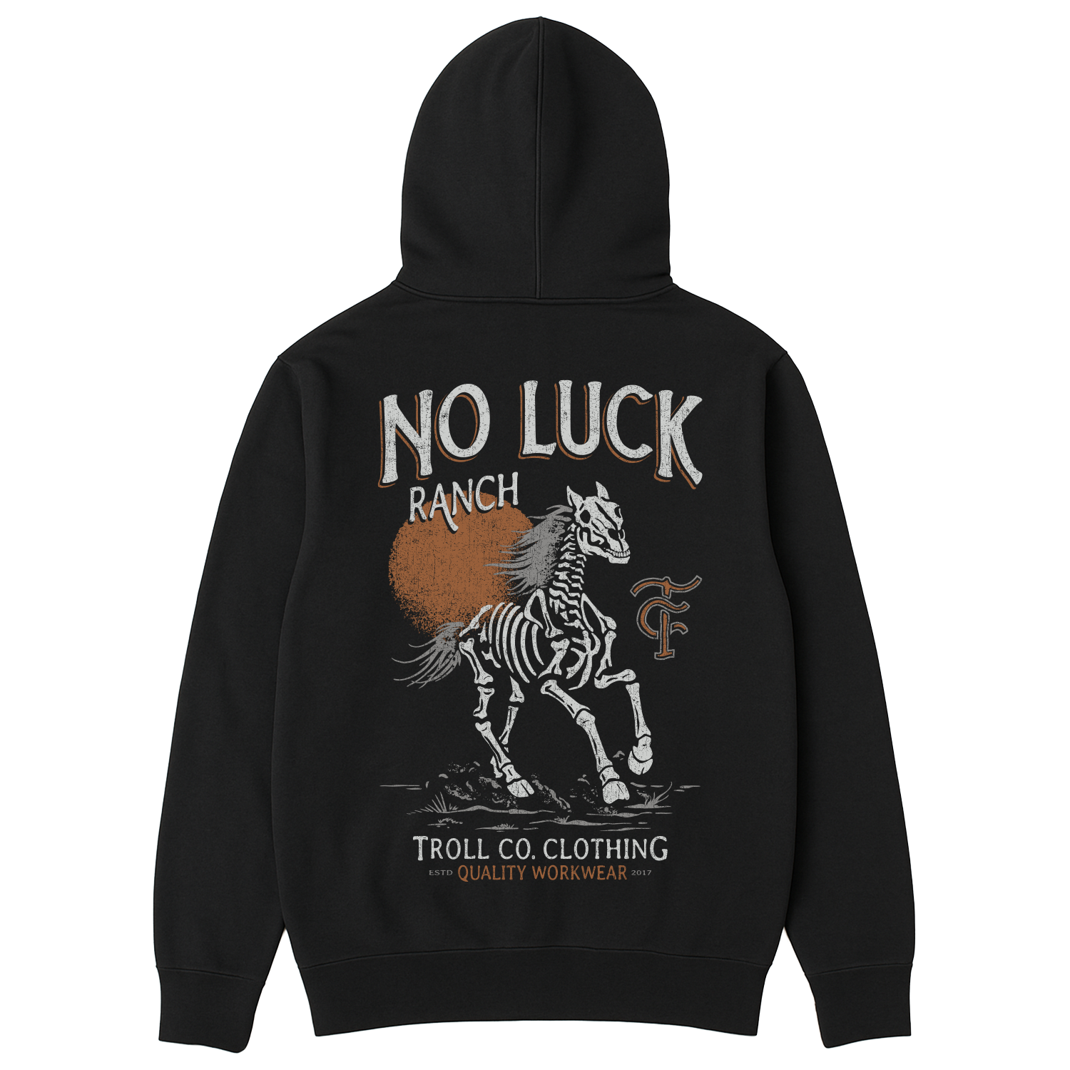 Men's No Luck Ranch Hoodie | Color: Black