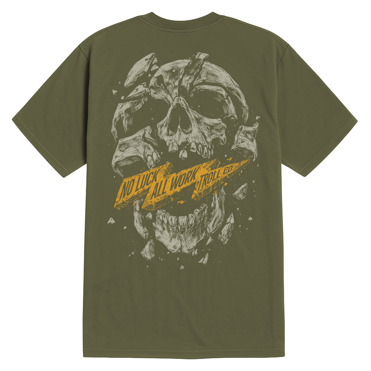 Men's NOLAW Shattered T-Shirt | Color: Military Green