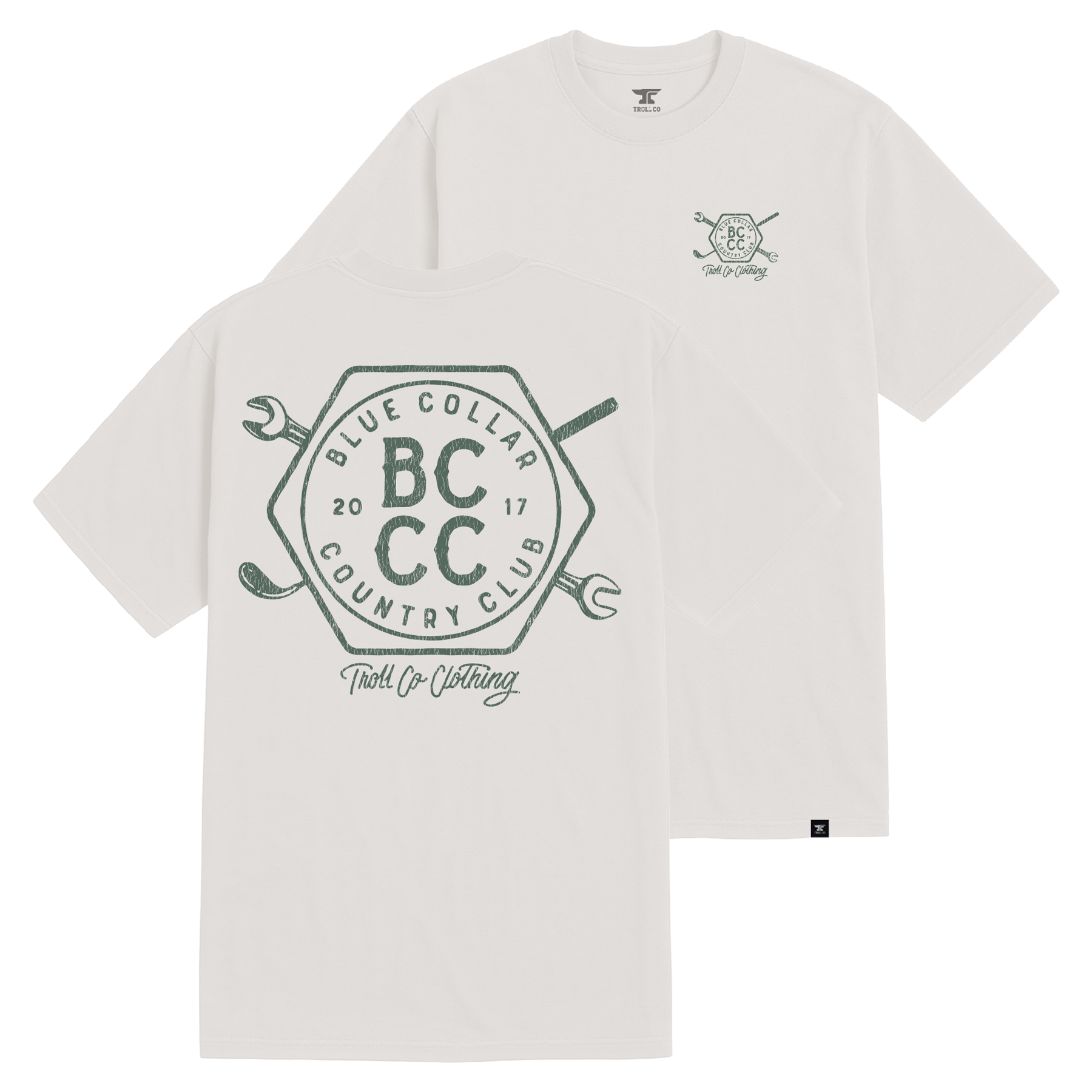 Men's BCCC Crest T-Shirt - Color: Bone