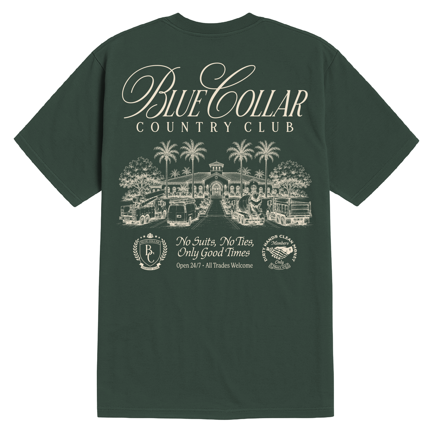 Men's BCCC Palms T-Shirt - Color: Royal Pine