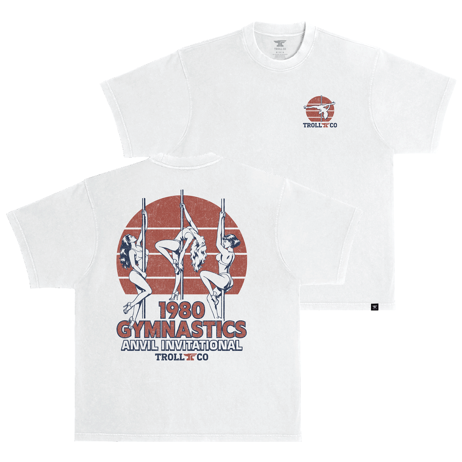 Men's Gymnastics Heavyweight Pigment Dye T-Shirt | Color: White