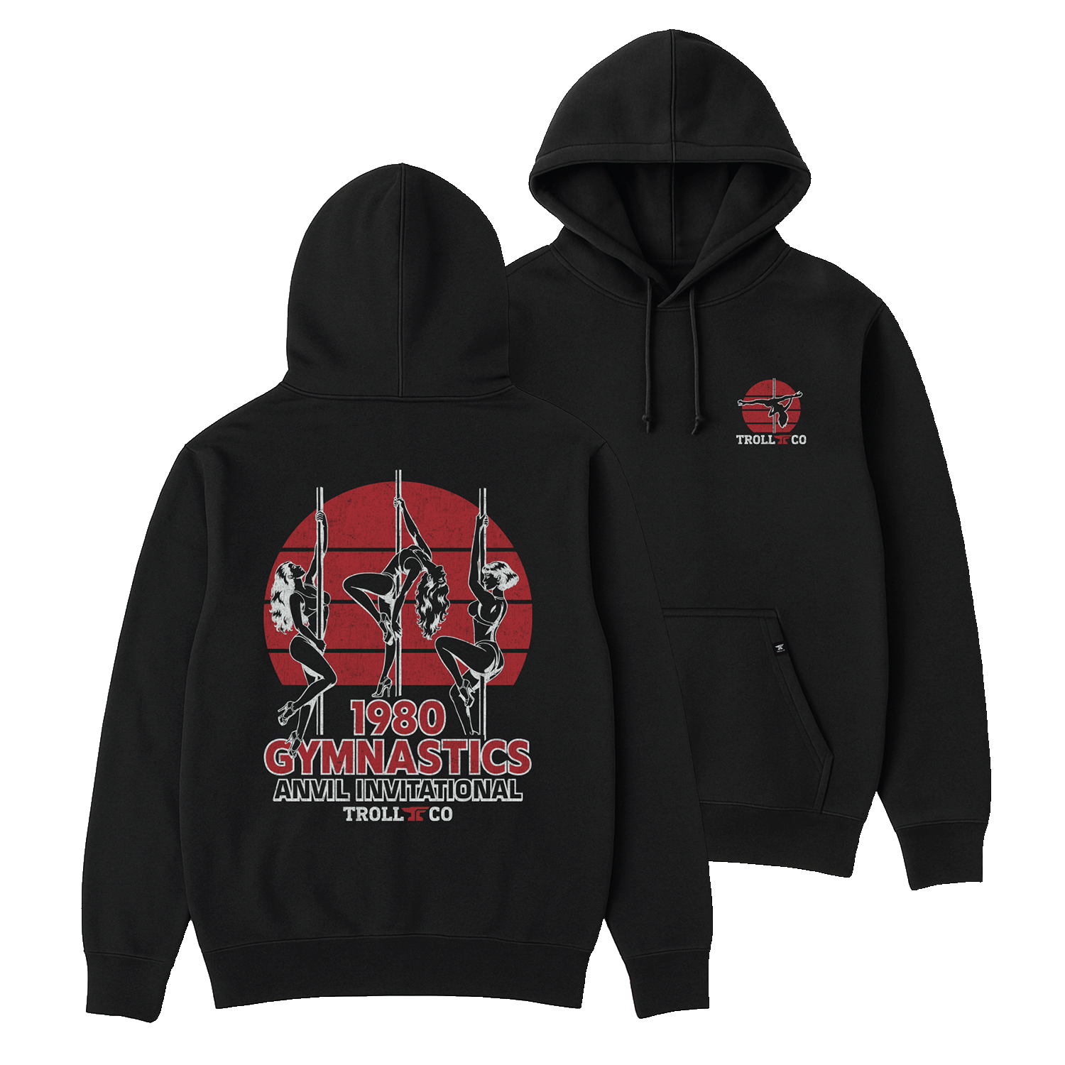 Men's Gymnastics Hoodie | Color: Black