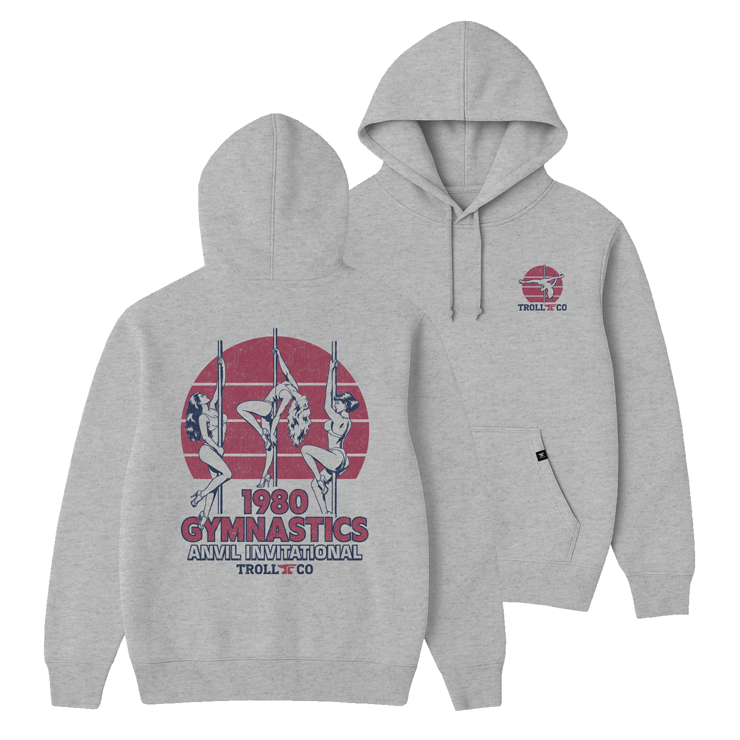 Men's Gymnastics Hoodie | Color: Gray Heather