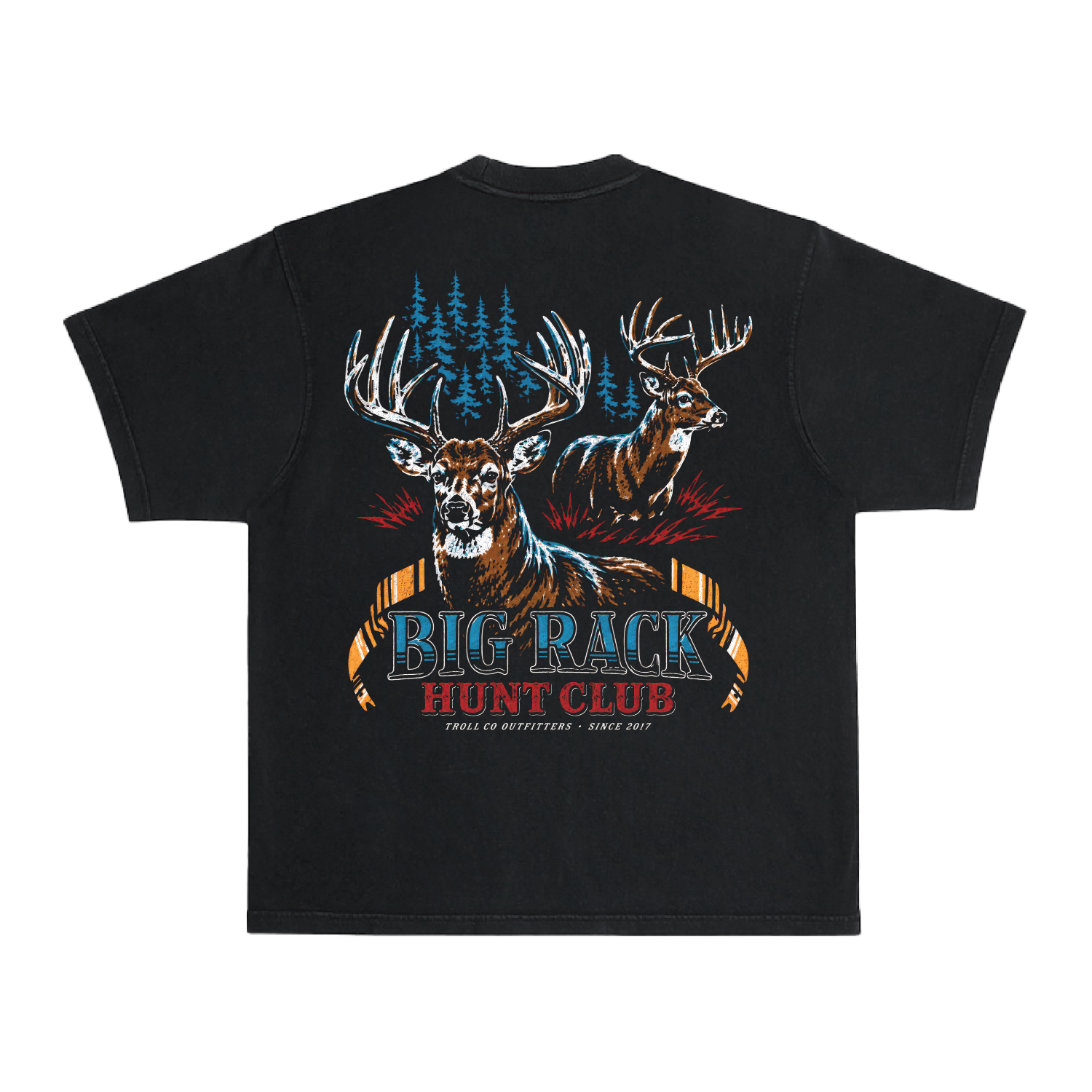 Men's Big Rack Heavyweight T-Shirt | Color: Black