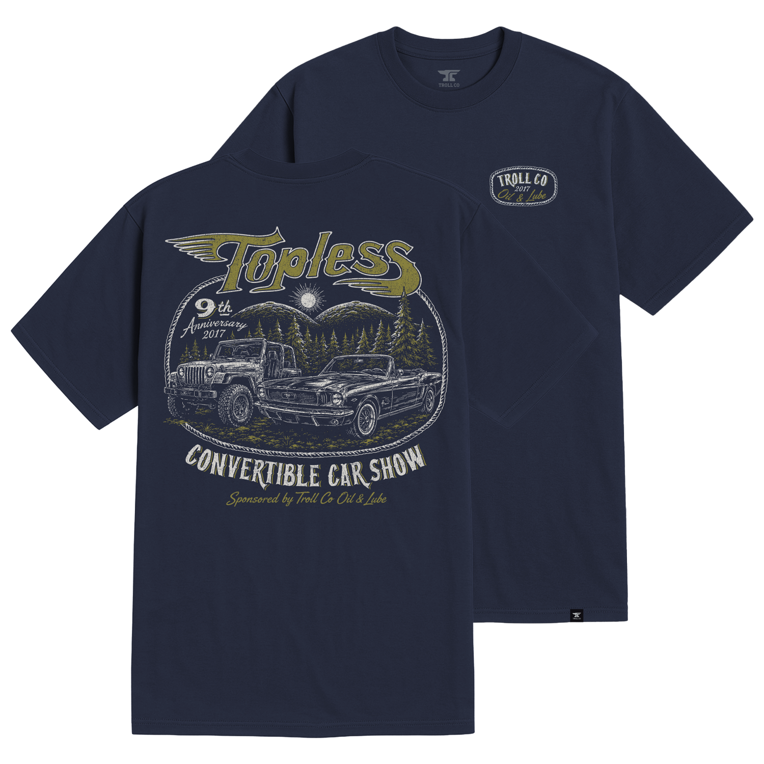 Men's Topless T-Shirt | Color: Navy