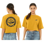 Women's DHCM Haggler Crop Top | Color: Mustard