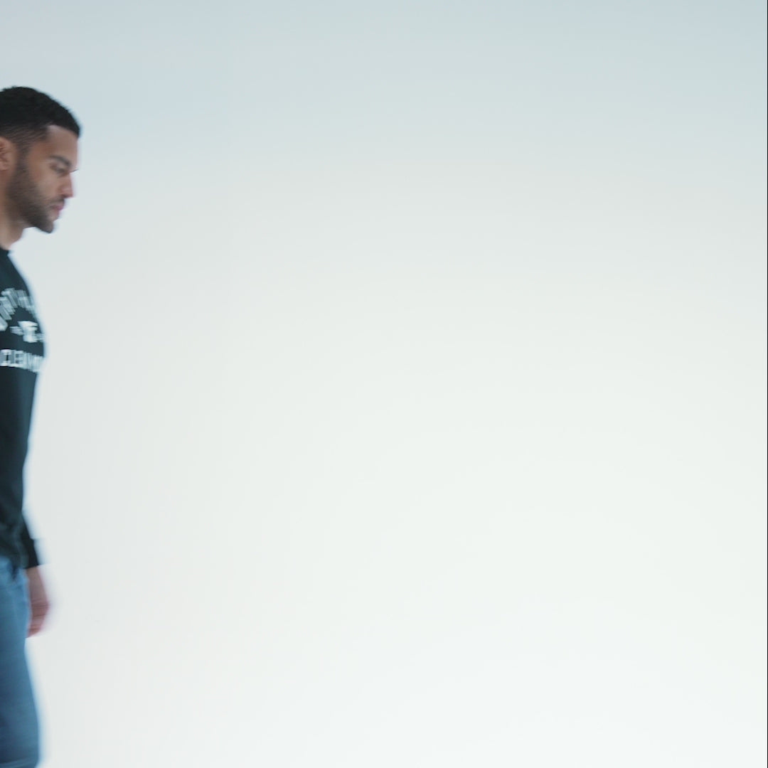 Men's DHCM Classic Long Sleeve T-Shirt | Color: Black