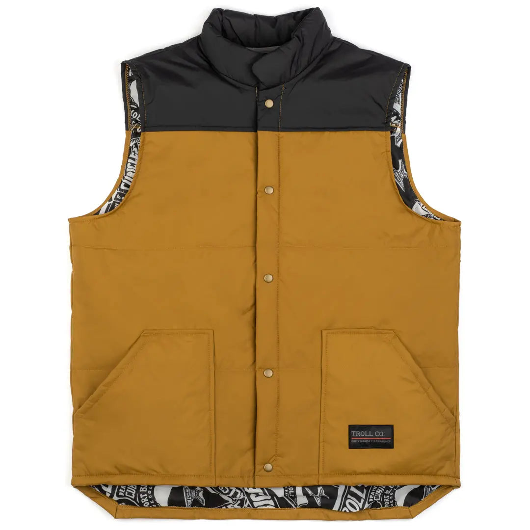 Men's Redford Vest | Color: Black / Saddle