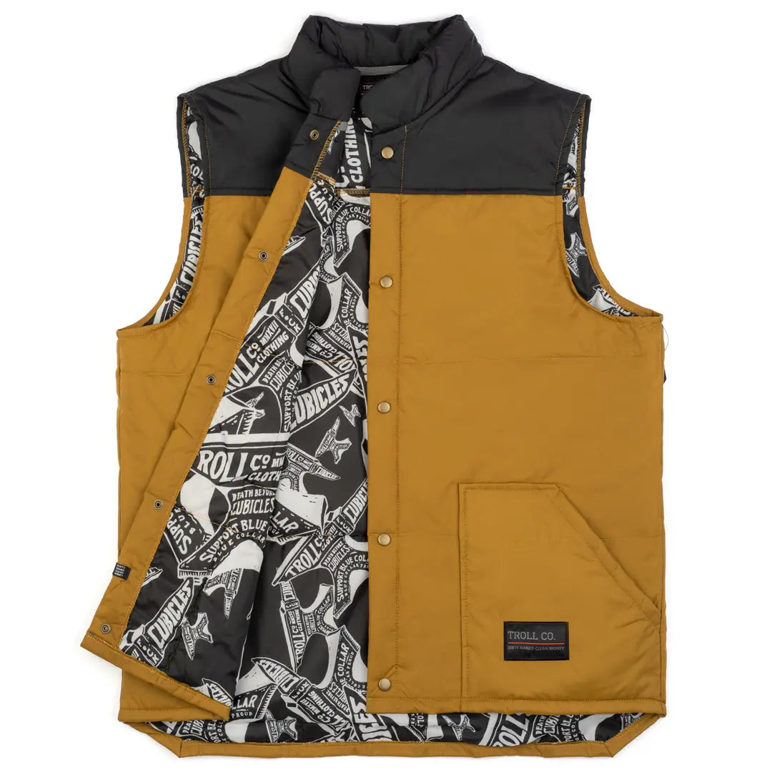 Men's Redford Vest | Color: Black / Saddle