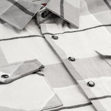 Men's Pierce Flannel | Color: Grey White Black