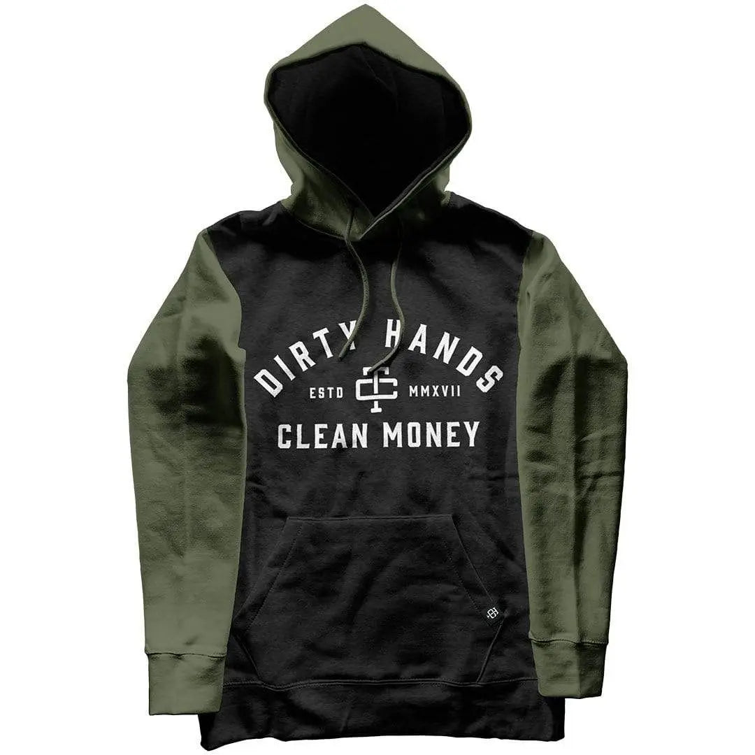 Men's DHCM 2-Tone Hoodie | Color: Military Green / Dark Nickel