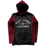 Men's DHCM 2-Tone Hoodie | Color: Maroon / Dark Nickel