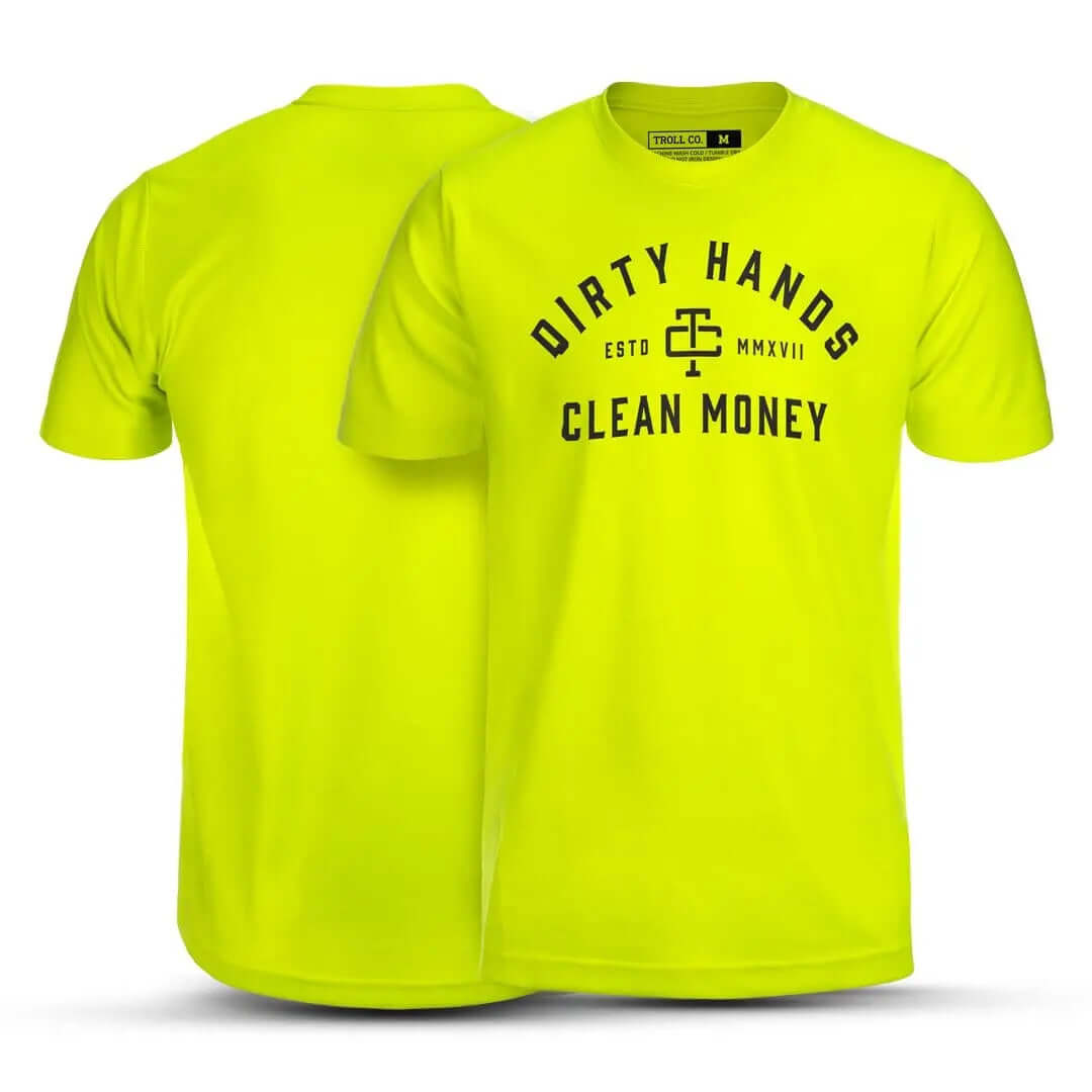 Men's DHCM Classic Hi-Vis T-Shirt | Color: Bright Lime