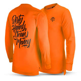 Men's DHCM Stacked Hi-Vis Long Sleeve | Color: Bright Orange