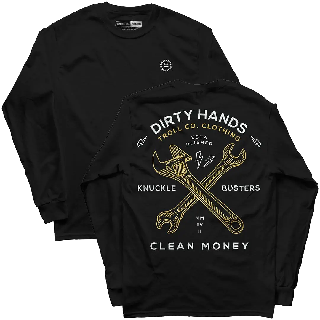 Men's DHCM Twisting Wrenches Long Sleeve | Color: Black