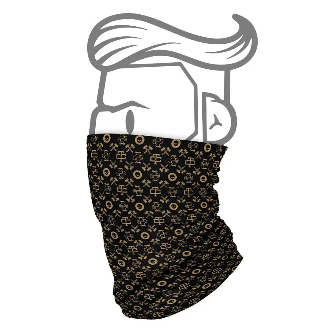 Bluey Vuiton Neck Gaiter - Coffee | Size: 20" long