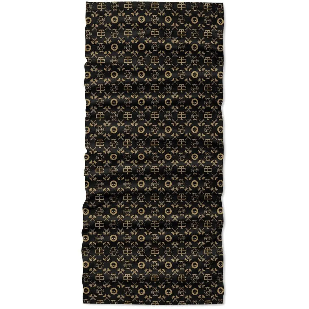 Bluey Vuiton Neck Gaiter - Coffee | Size: 20" long