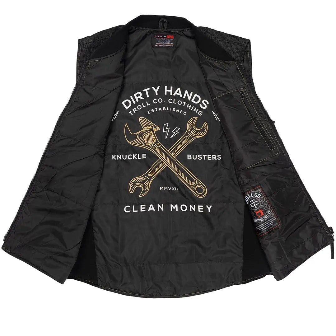 Men's Harrison Denim Vest | Color: Black