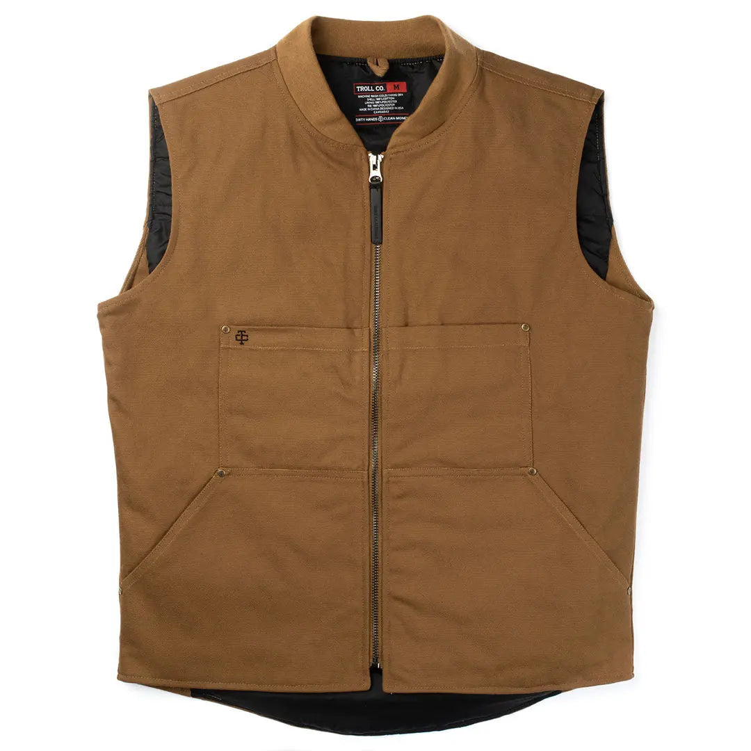 Men's Owen Canvas Vest | Color: Saddle