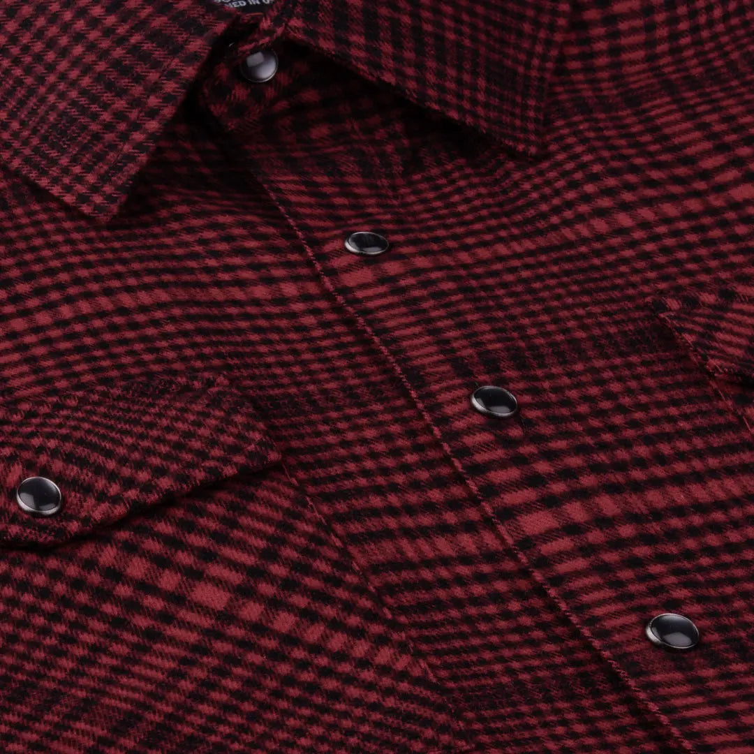 Cohen Flannel in Red and Black