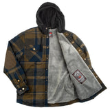 Men's Mack Sherpa Lined Flannel Jacket | Color: Dark Green