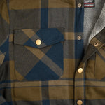Men's Mack Sherpa Lined Flannel Jacket | Color: Dark Green