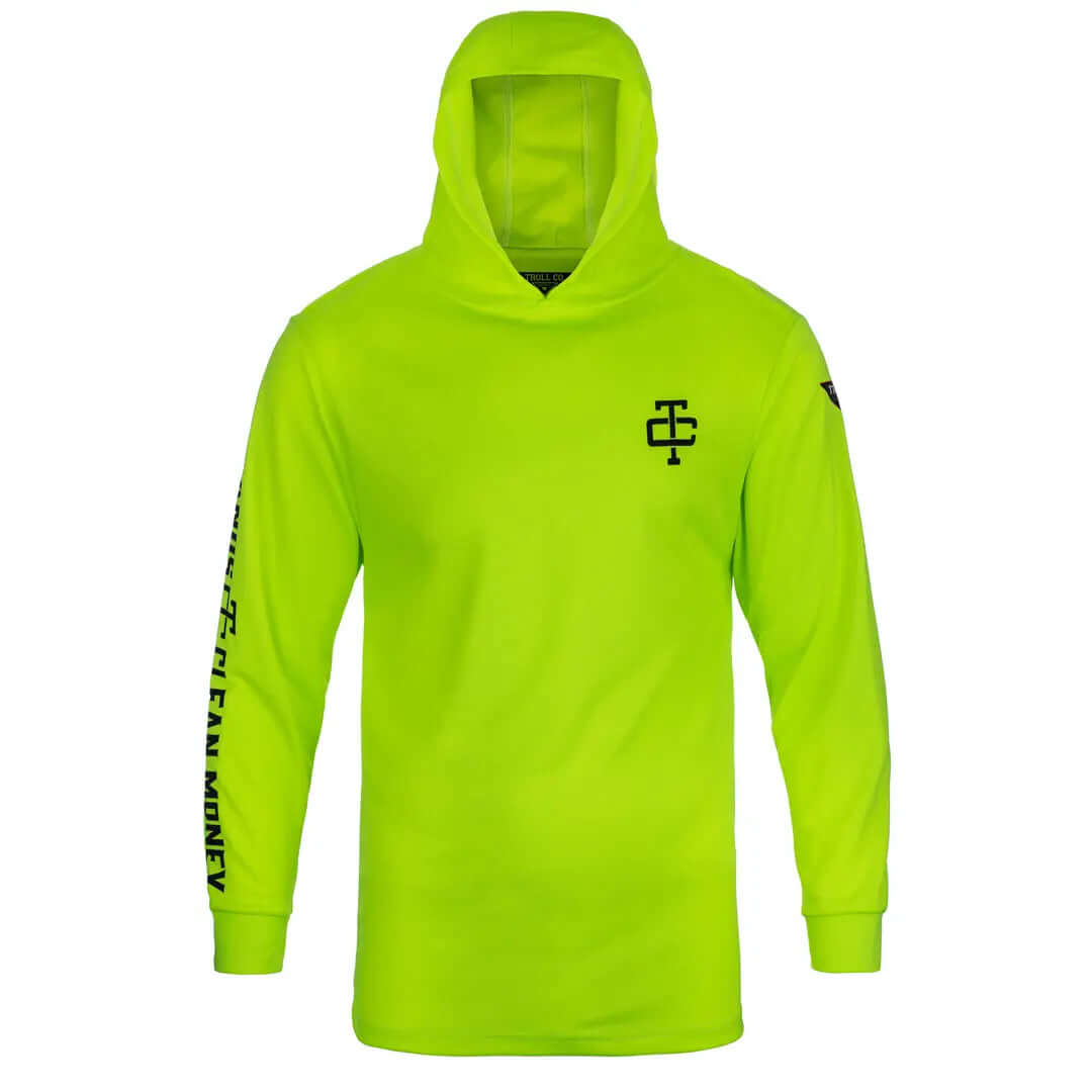 Men's DHCM UV Defender Hoodie | Color: Bright Lime
